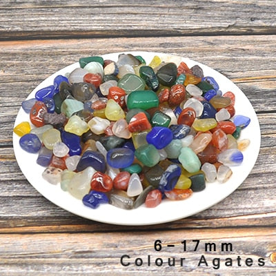 Natural Color Agate Stones And Crystals Gravel