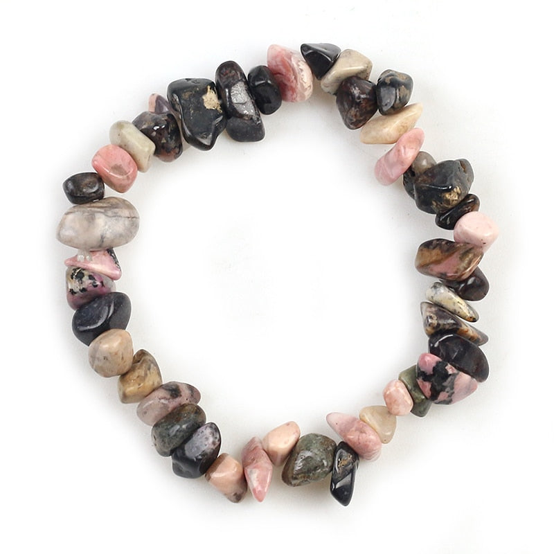 Irregular Natural Gem Stone Bracelet Stretch Chip Beads