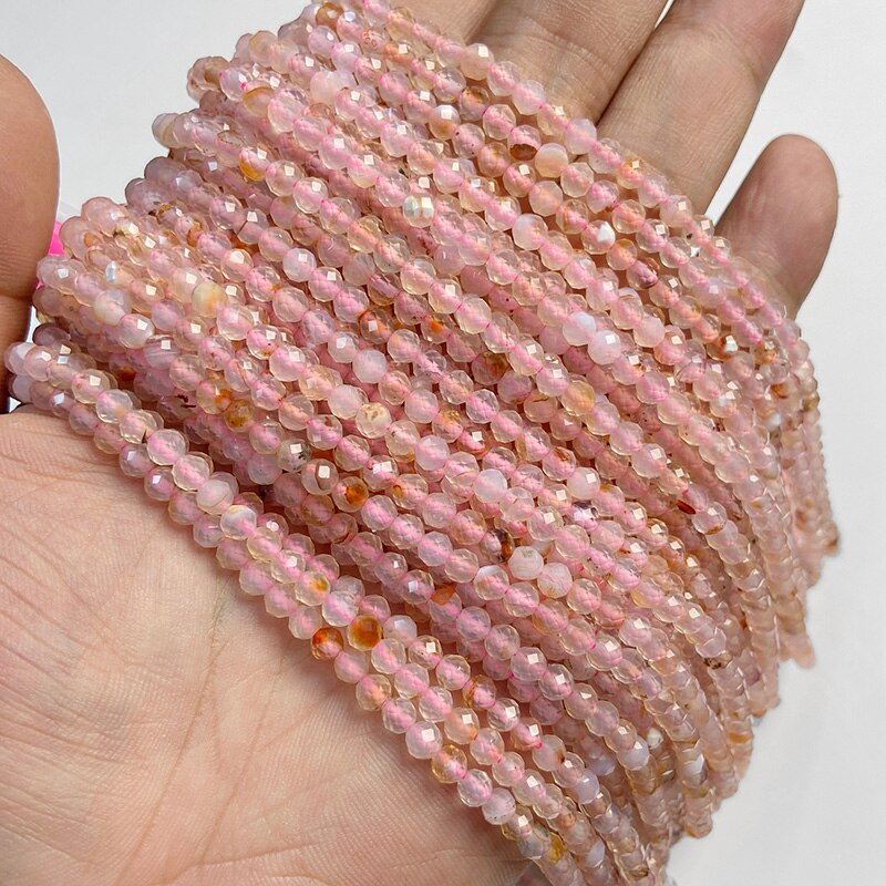 Red Agates Beads Natural Rose Quartzs Tourmaline