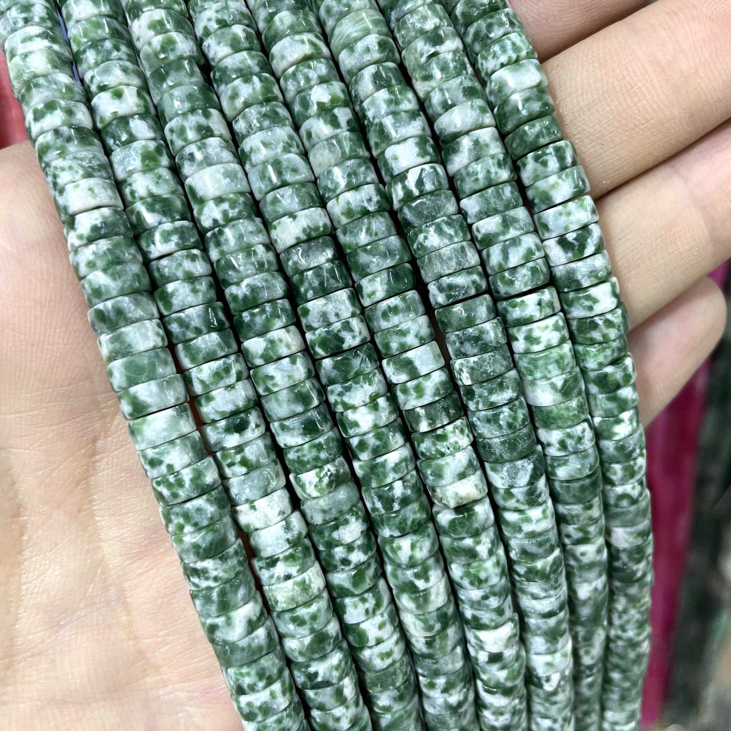 Jades Amazonite Stone Spacer Loose Beads