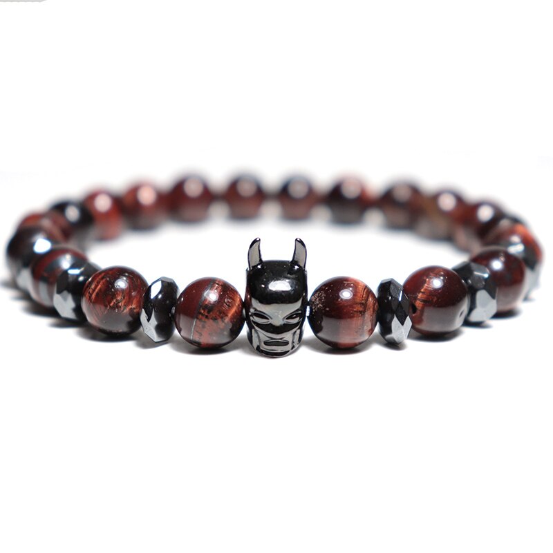 Trendy Bracelet Male Natural Volcanic Hematite