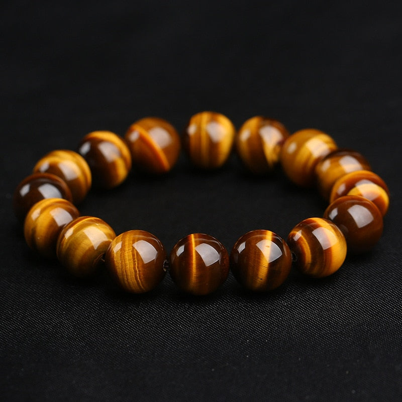 100% Real Natural Tiger Eyes Bracelet Men Women