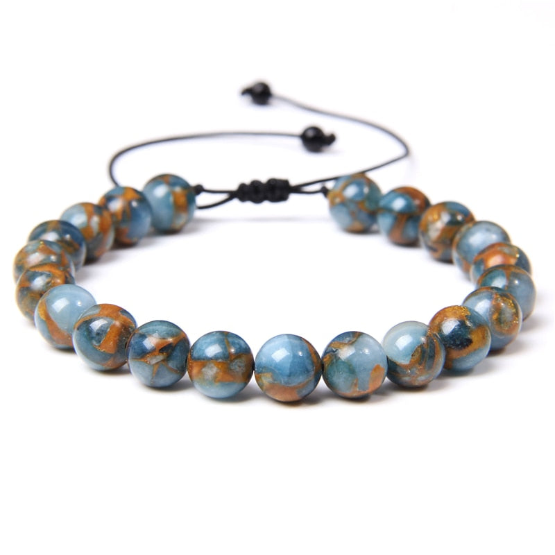 Adjustable Natural Stone Bracelet women Men Minimalist