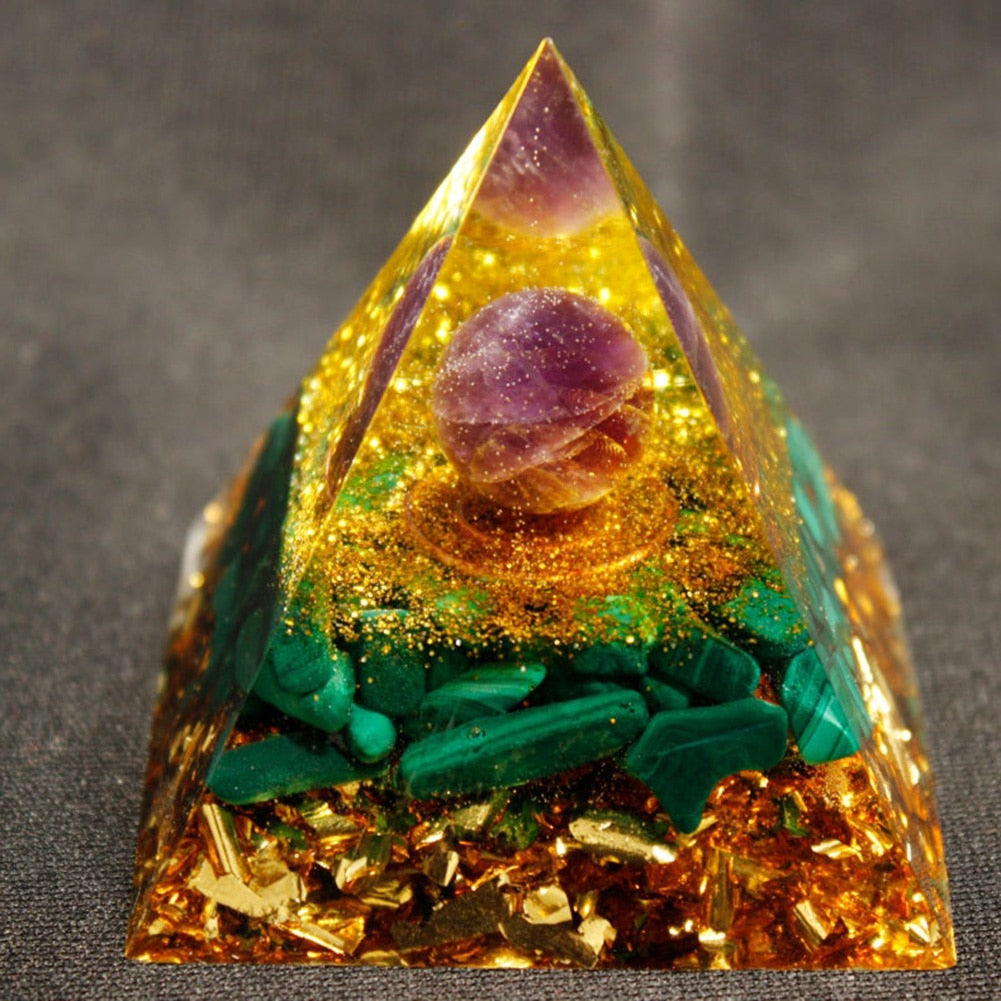 Orgonite Pyramid Crystals Natural Stone Orgone