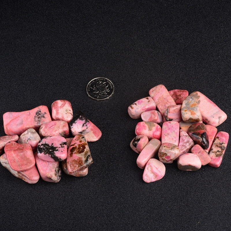 100g Natural rose red Rhodochrosite gravel stones