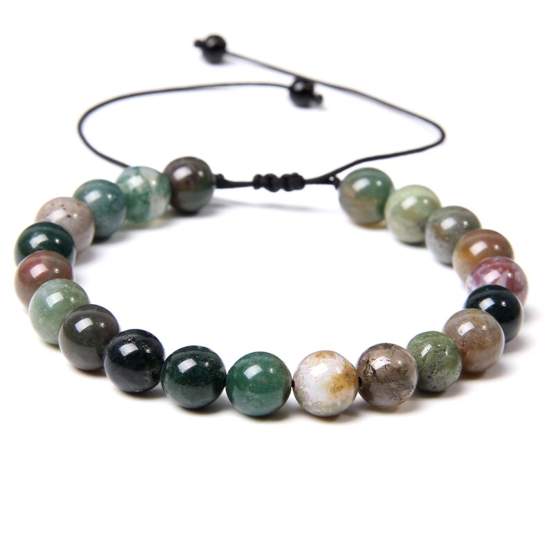 Adjustable Natural Stone Bracelet women Men Minimalist