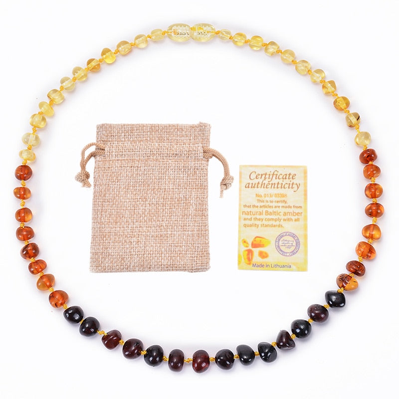 Natural Baltic Teething Ambers Necklace Amber Beads