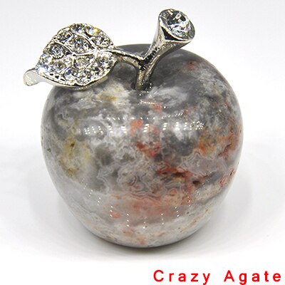 Apple Figurine Natural Stones Healing Crystals Statue