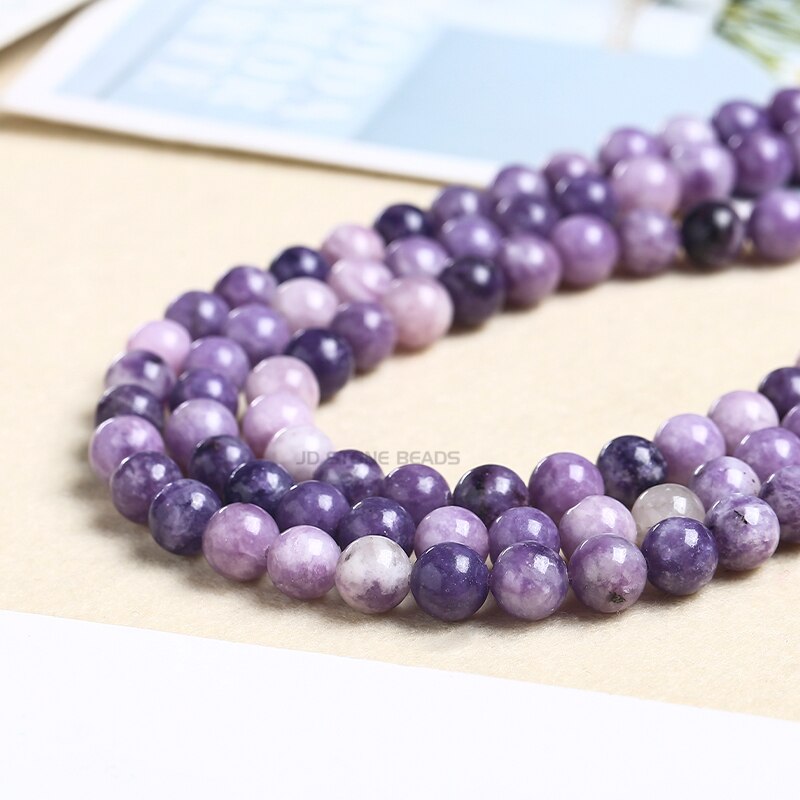 Wholesale Natural China Lepidolite Stone Beads