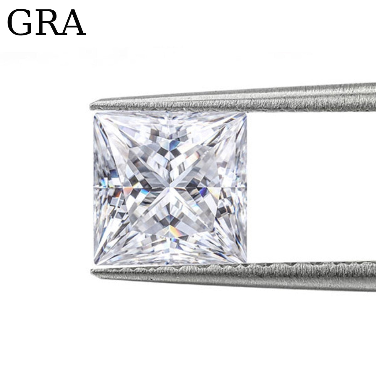 Loose Gemstone Moissanite Stone Princess Cut