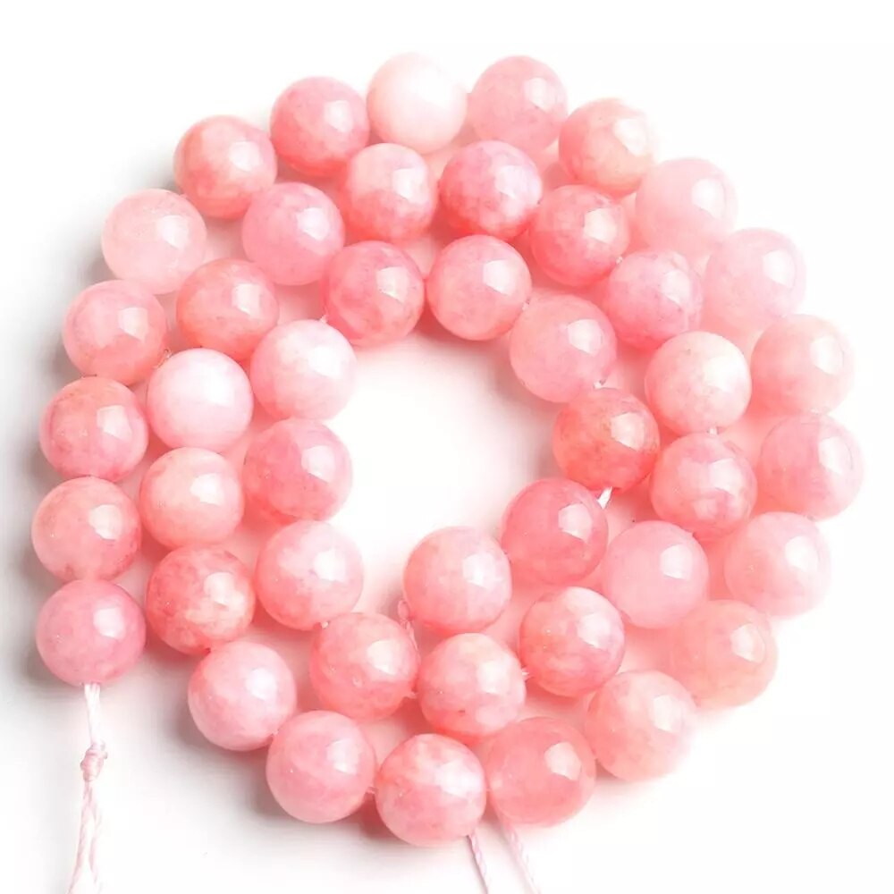 Natural Angelite Jades Stone Beads For Jewelry Making
