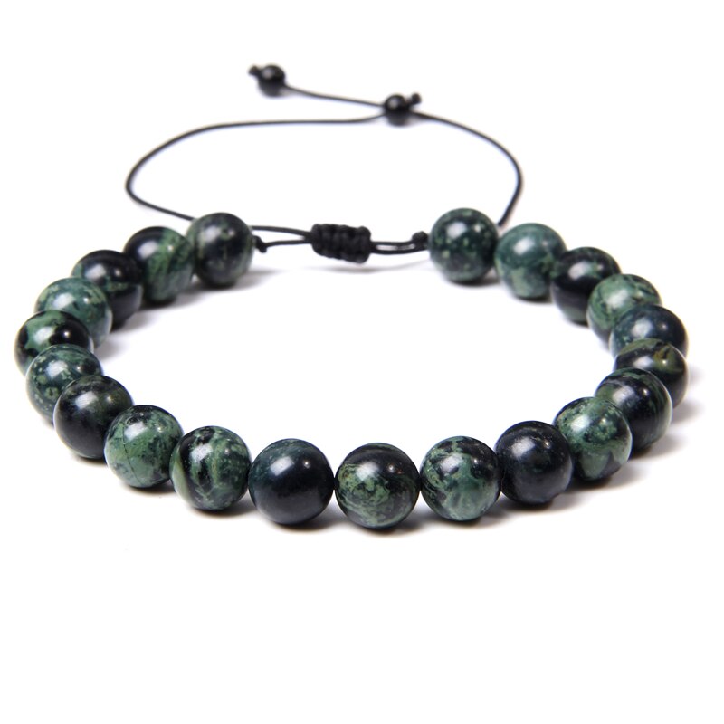 Adjustable Natural Stone Bracelet women Men Minimalist