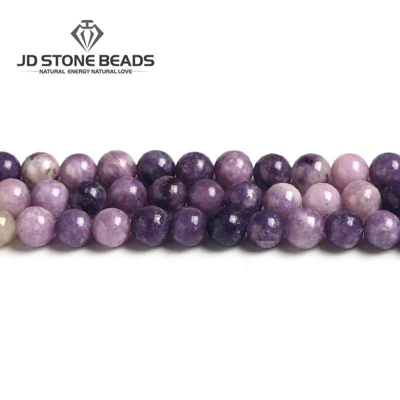 Wholesale Natural China Lepidolite Stone Beads