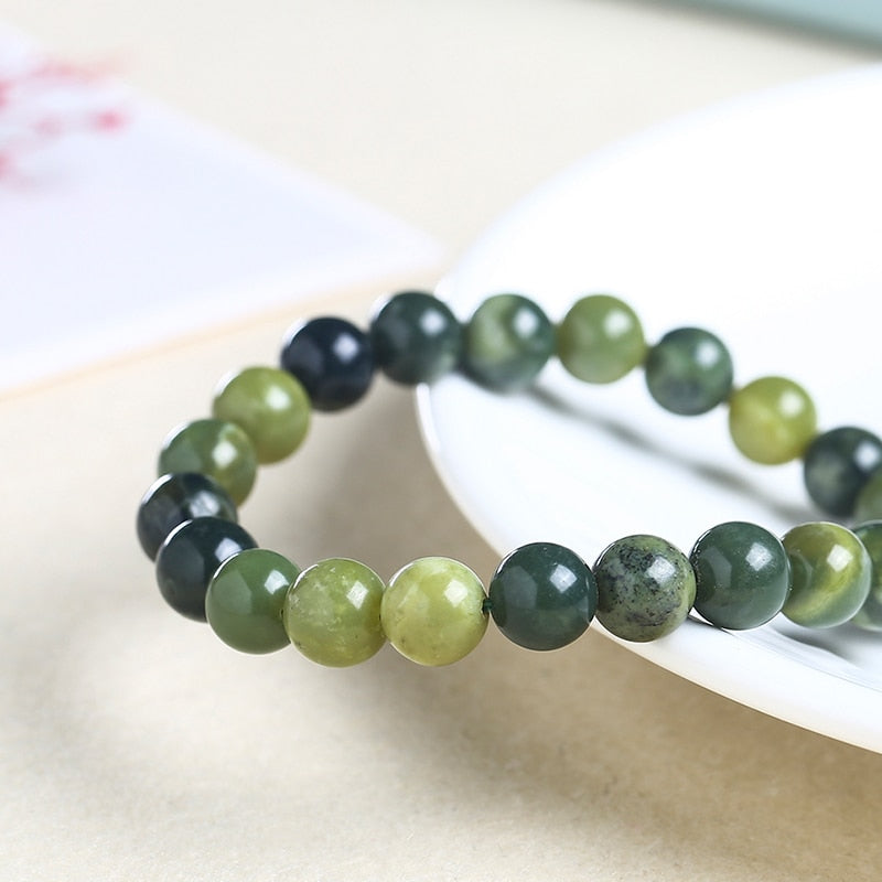 JD Stone Canada Green Jades Beaded Bracelets