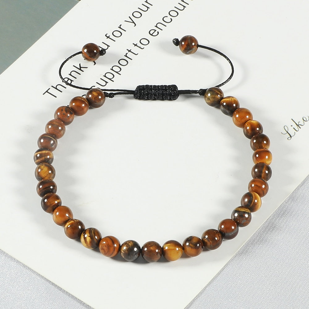 Natural Stone Men Bracelets Charm Tiger Eye