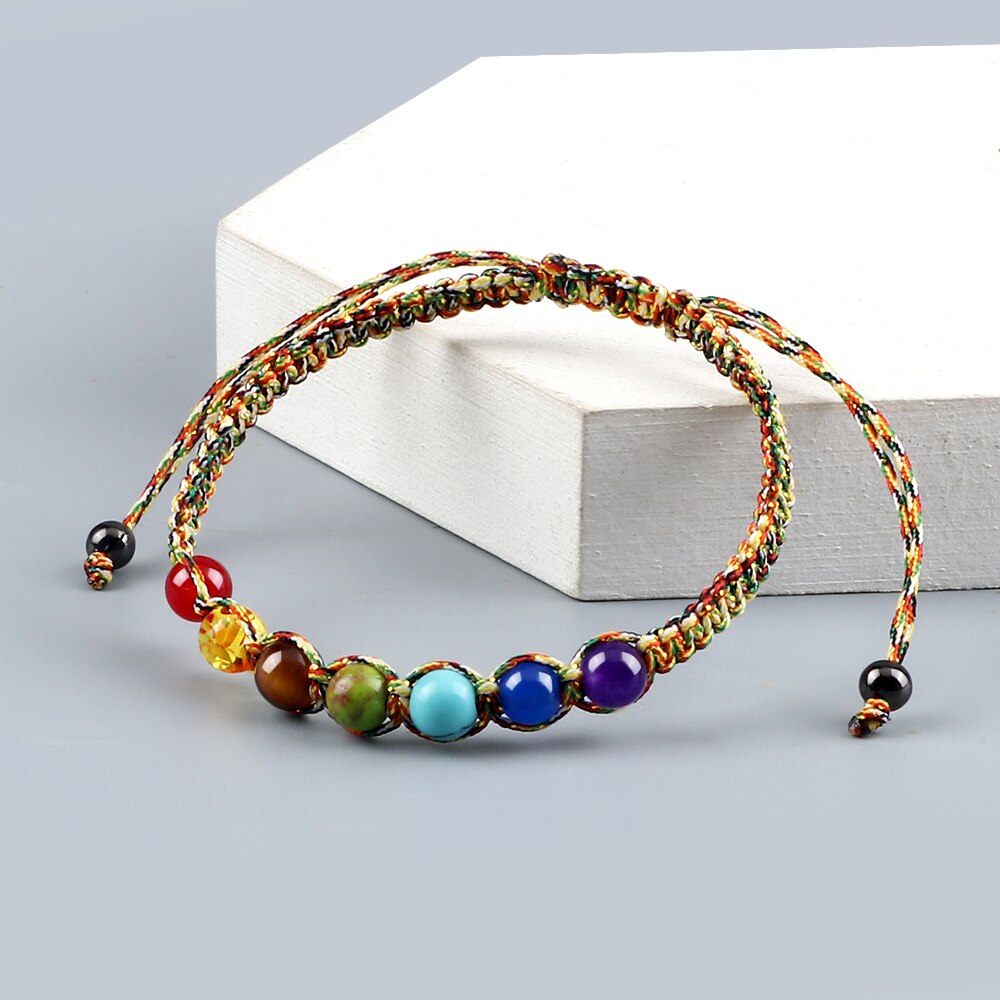 Handmade Beads Bracelet 6mm Natural Stone String