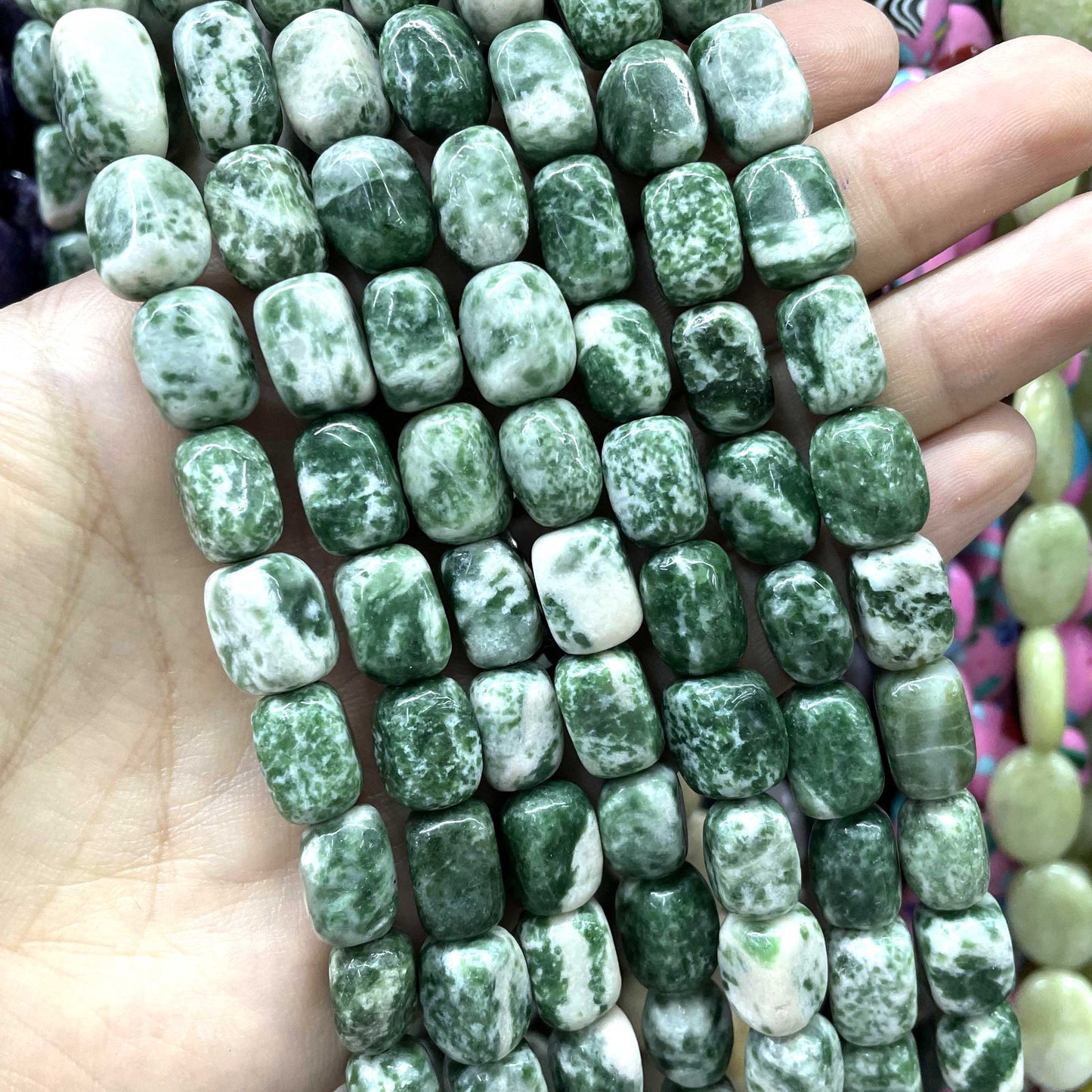 Jades Crystal Stone Square Loose Spacer Beads