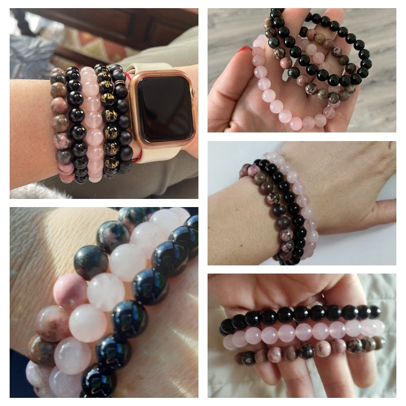 Women Men Bracelets Natural Stone Beads Bracelet