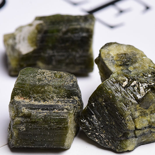 Natural Green Tourmaline Raw Stone Gemstone