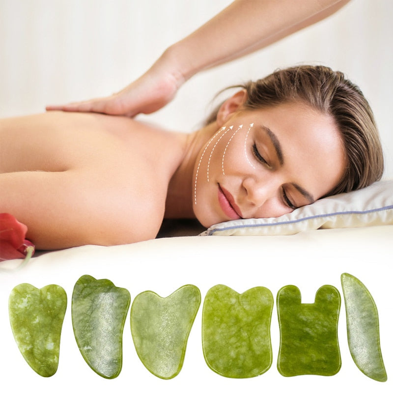 Natural Jade Scraper Board Face Massager