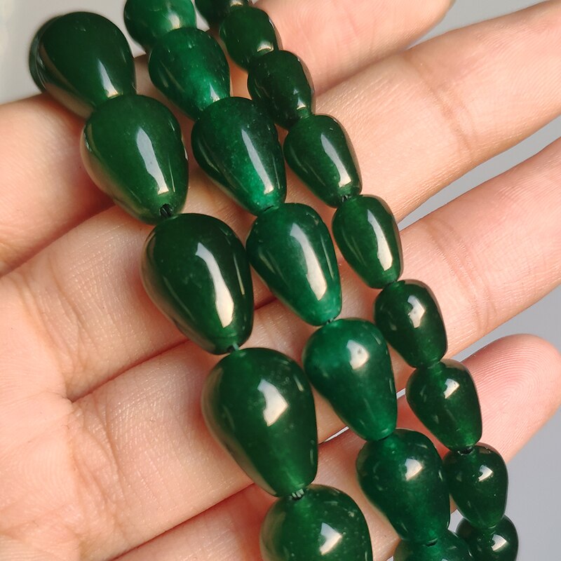 Jades Angelite Amazonite Waterdrop Shape Loose Beads