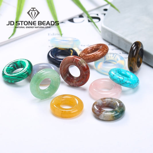 Big Hole Beads for Jewelry Making Natural Stone
