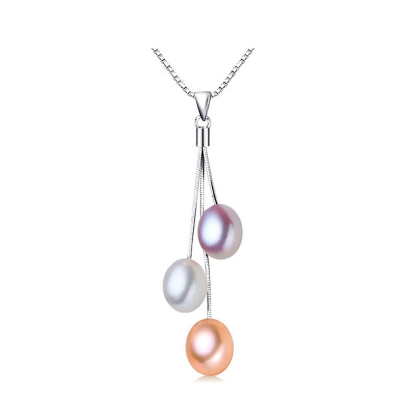 Fashion Pearl Necklace Pearl Jewelry Multicolor Natural Pearl