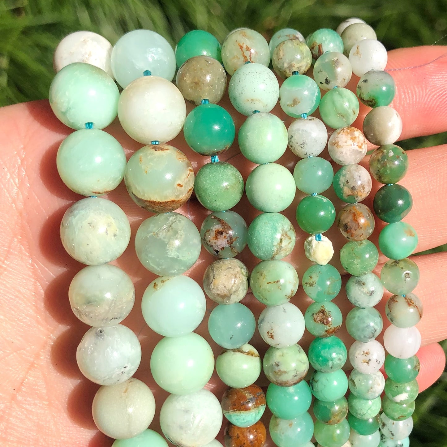 Natural Stone Beads Green Jade