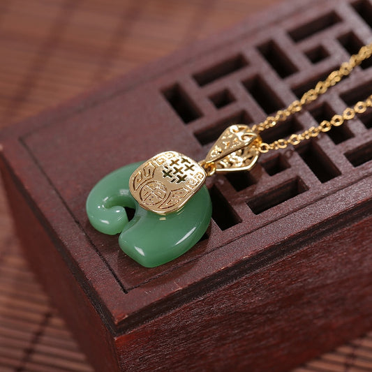 Vintage White Hetian Jade Elephant Pendant