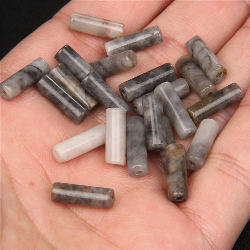 Cylinder Shape Stone Beads Jaspers
