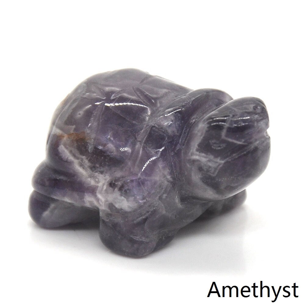 Turtle Tortoise Statue Natural Healing Crystal