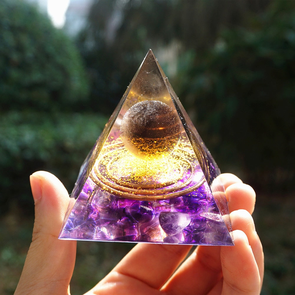 Orgonite Pyramid Crystals Natural Stone Orgone