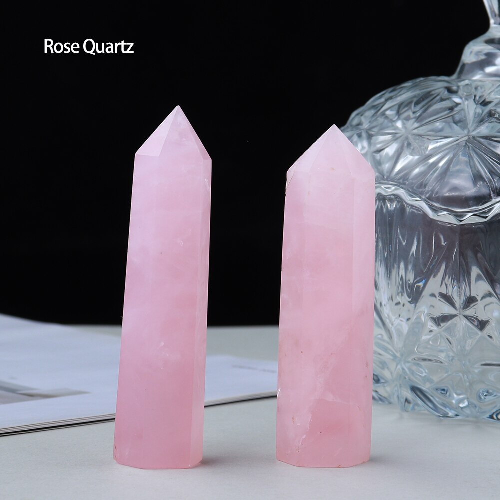 Quartz Point Rose Quartz Wand Healing Stone