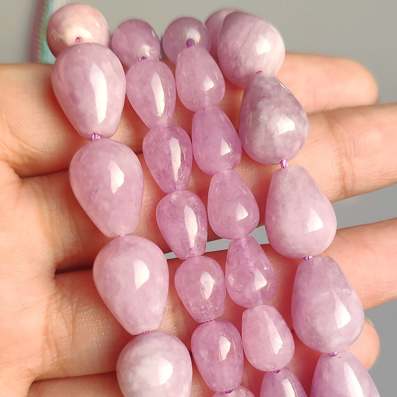 Jades Angelite Amazonite Waterdrop Shape Loose Beads