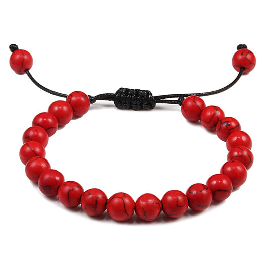 Adjustable Tiger Eye Beads Bracelets Red Energy