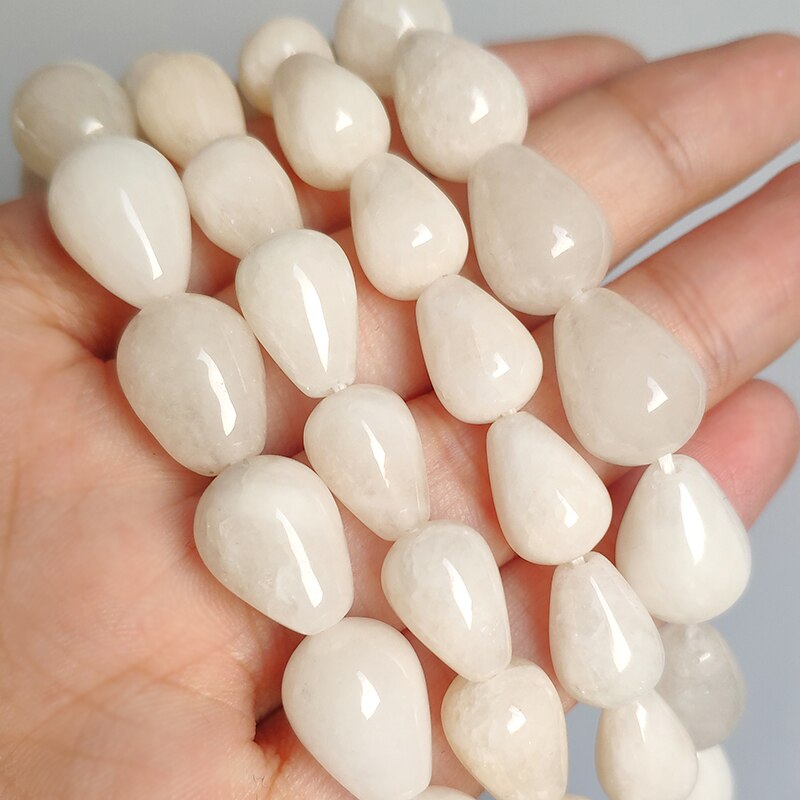 Jades Angelite Amazonite Waterdrop Shape Loose Beads