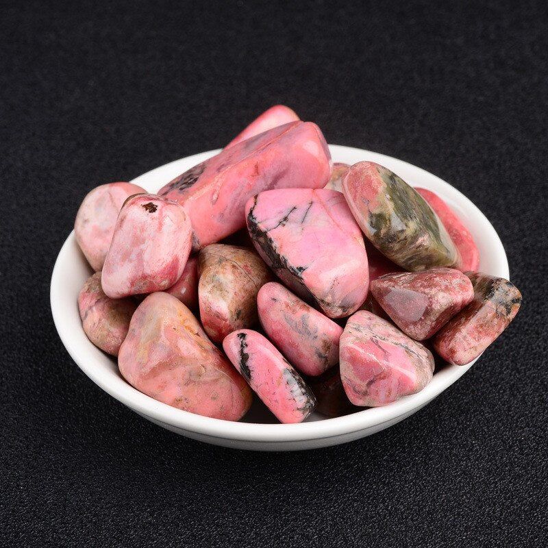 100g Natural rose red Rhodochrosite gravel stones