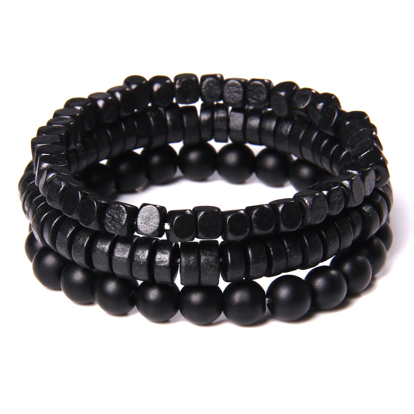 Fashion Natural Stone Beads Men Bracelet Multilayer