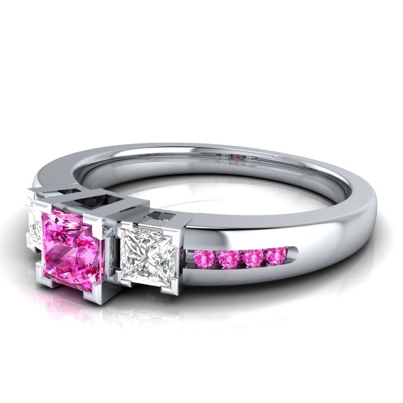 Classic Women Ring Jewelry with Gemstones