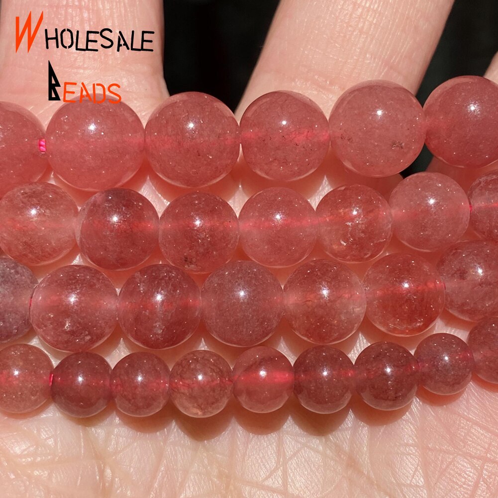 Natural Stone Aquamarines Chalcedony Jades Pink