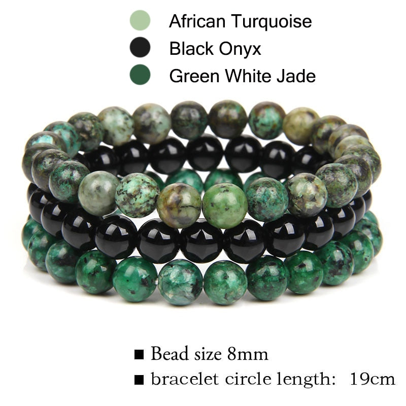Women Men Bracelets Natural Stone Beads Bracelet