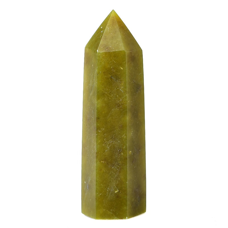 Natural Crystal Point Olivine Healing
