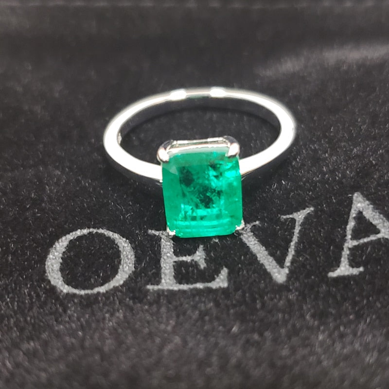 6 Carat Emerald High Carbon Diamond Rings