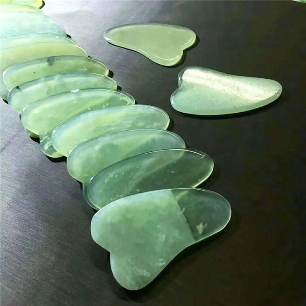Natural Jade Stone Guasha Board Gouache Scraper
