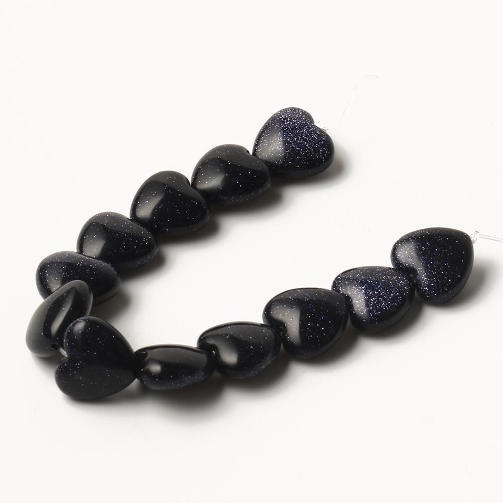 Heart Shape Agates Quartz Jades Beads Natural Beads