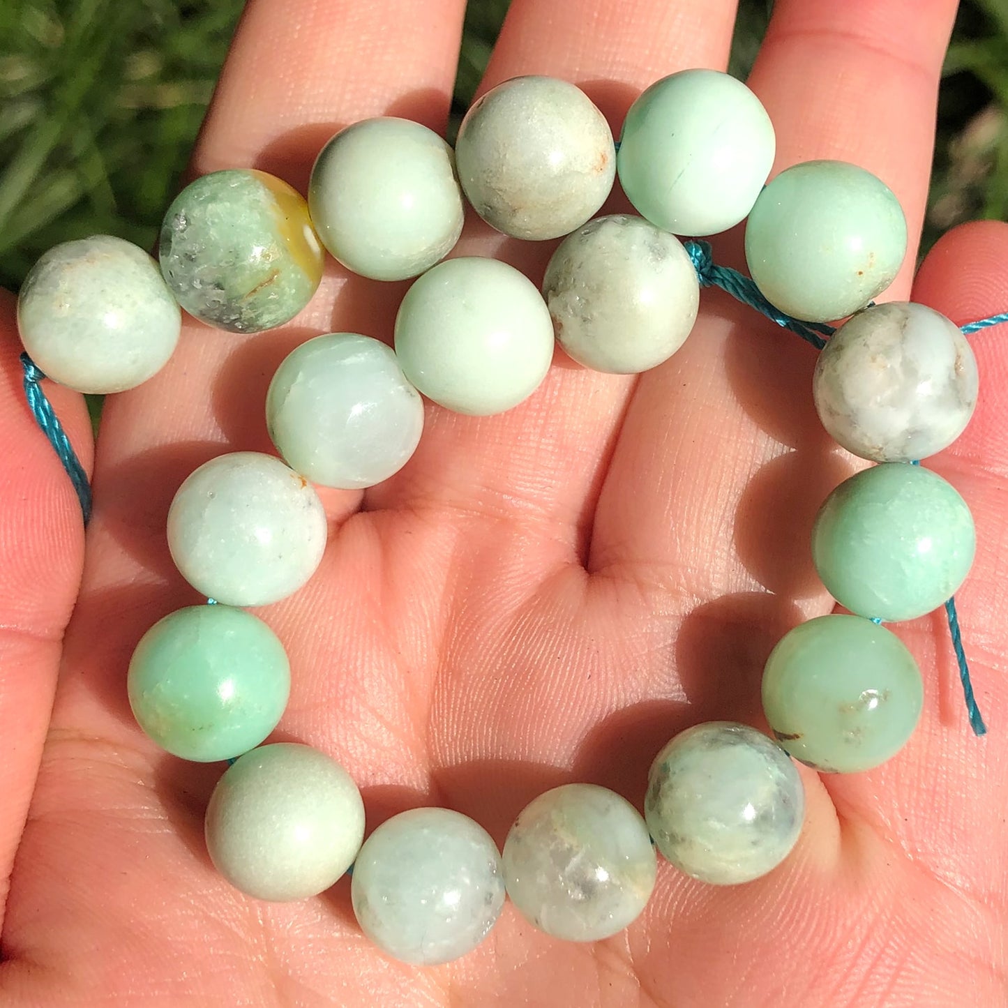 Natural Stone Beads Green Jade