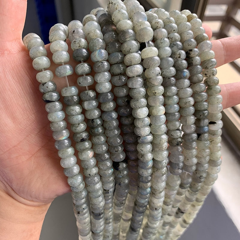 Abacus Beads Rondelle Shape Lapis  Jaspers Jades Amazonite