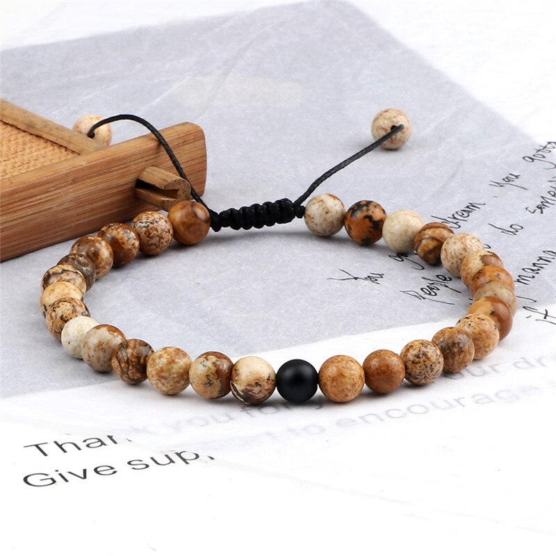 Handmade Adjustable Bracelet Natural Stone