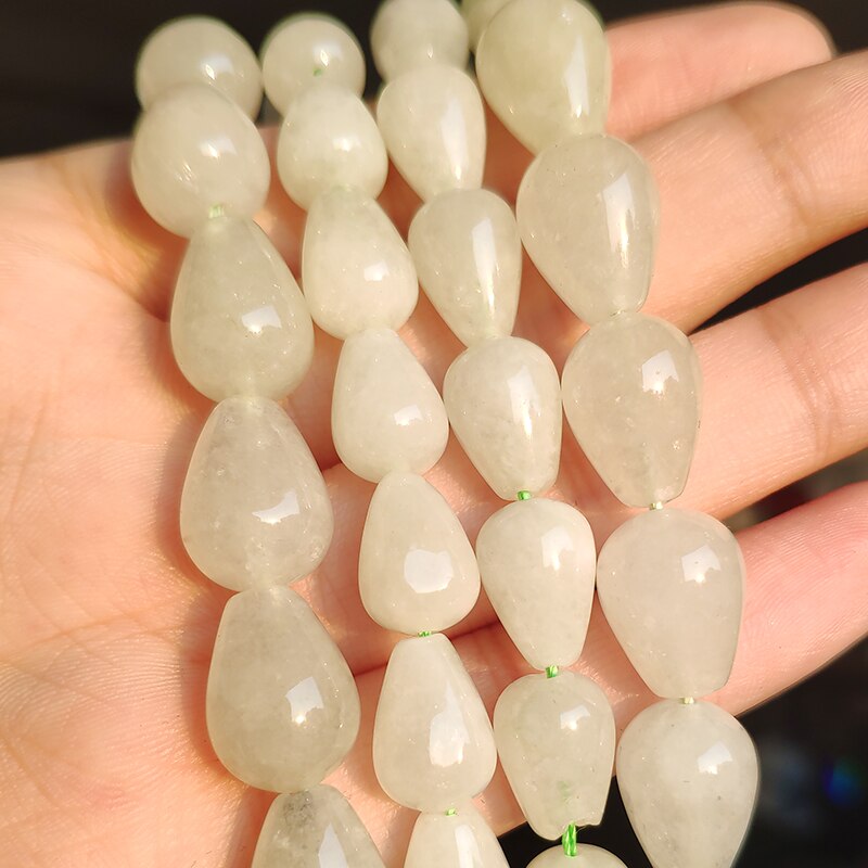 Jades Angelite Amazonite Waterdrop Shape Loose Beads