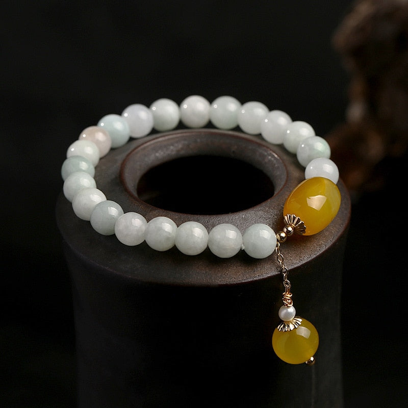 Jade Beads Bracelet Bangle For Women